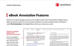 LexisNexis Digital Library eBook Annotations